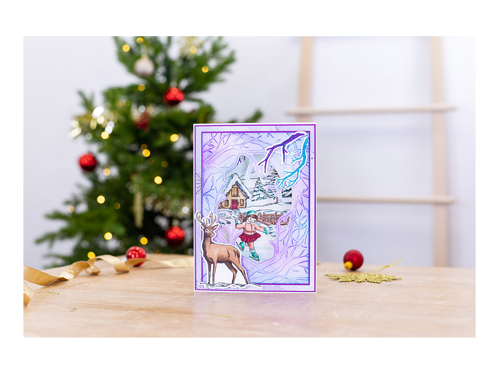 Gemini Christmas 3D Scene Builder Stamp and Die - Woodland Embellishments