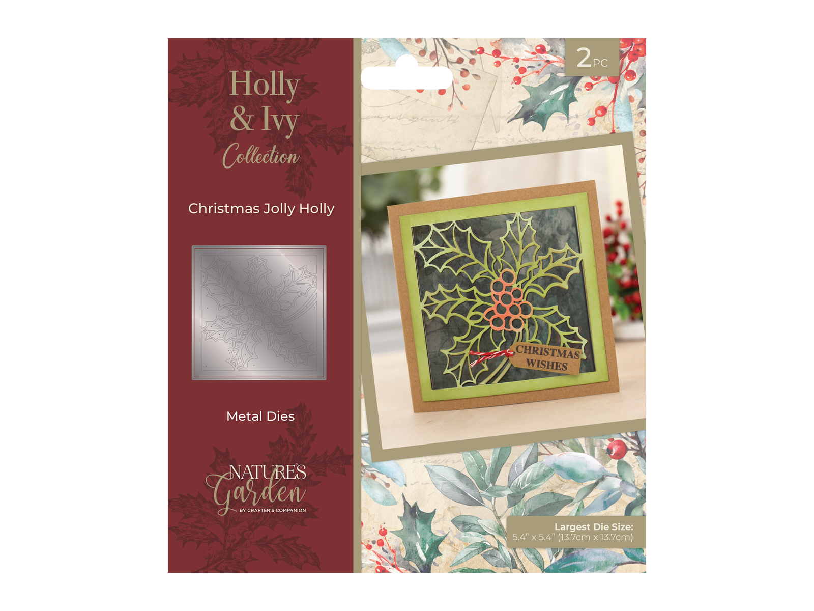 Nature’s Garden - Holly & Ivy - Metal Die - Christmas Jolly Holly