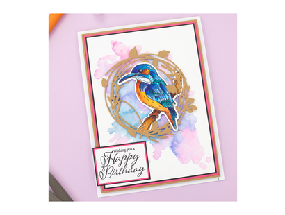 Nature's Garden - Kingfisher Collection - Metal Die - Entwined Wreath