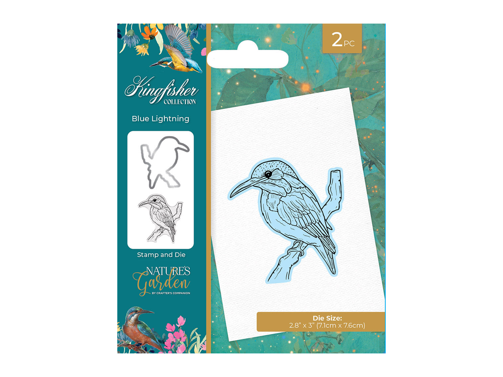 Nature's Garden - Kingfisher Collection - Stamp and Die - Blue Lightning