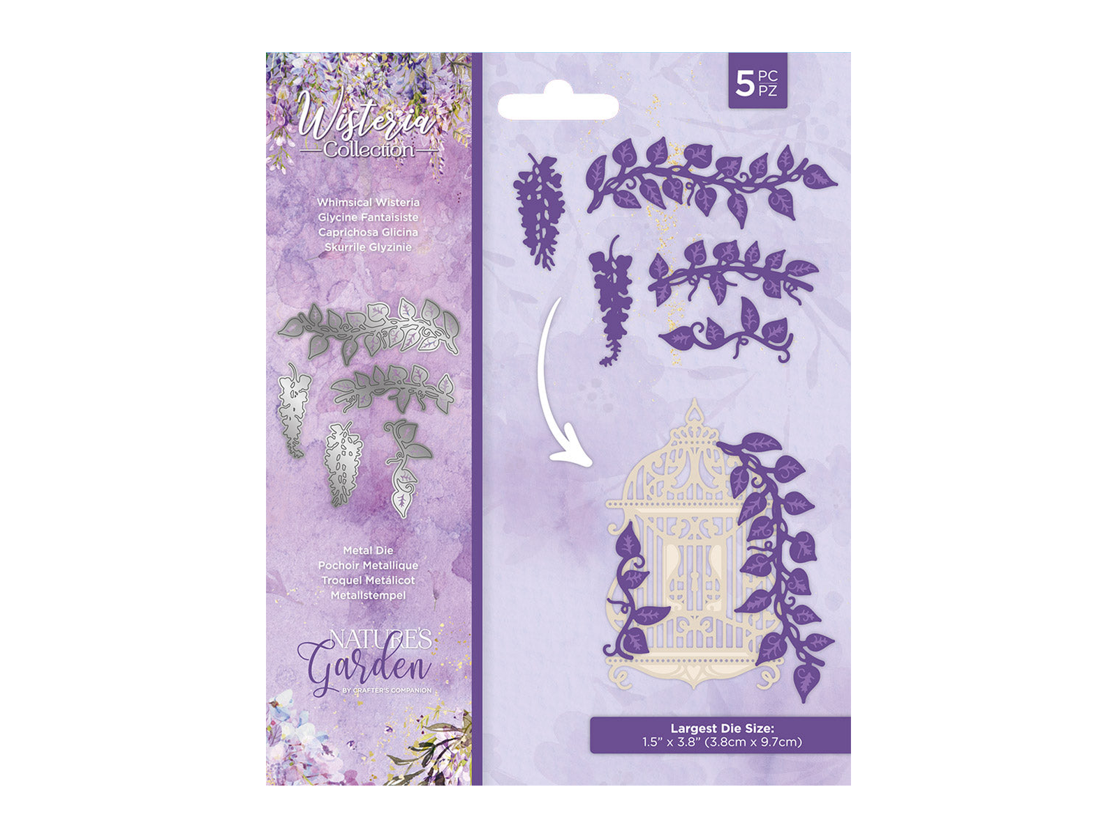 Nature's Garden Wisteria Collection Die - Whimsical Wisteria