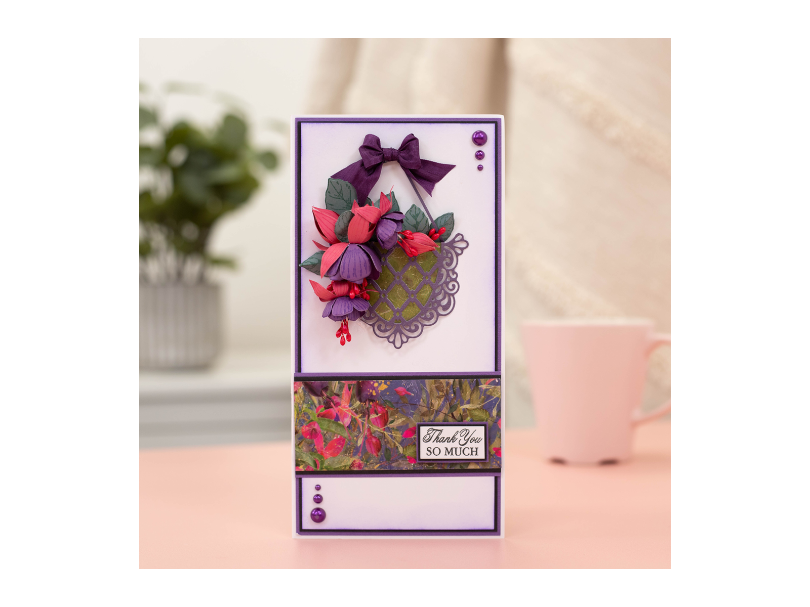 Nature's Garden Fabulous Fuchsia Stamp & Die - Beautiful Fuchsias