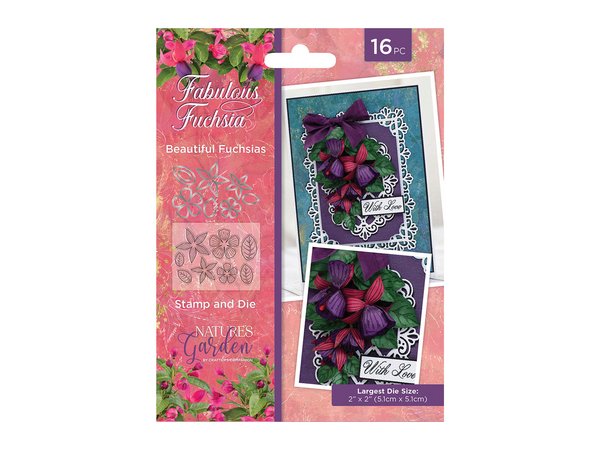 Nature's Garden Fabulous Fuchsia Stamp & Die - Beautiful Fuchsias