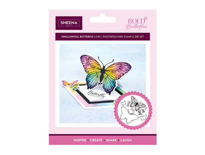 Sheena Douglass - Bold Butterflies - Stamp and Die - Swallowtail Butterfly