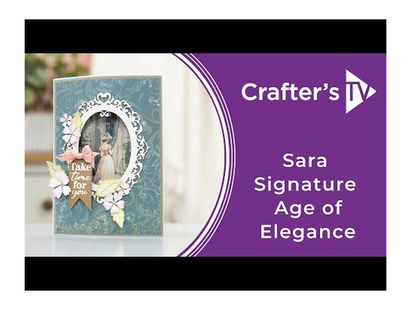 Sara Signature Age of Elegance Photopolymer Stamps 6" x 4" - Elegant Ladies