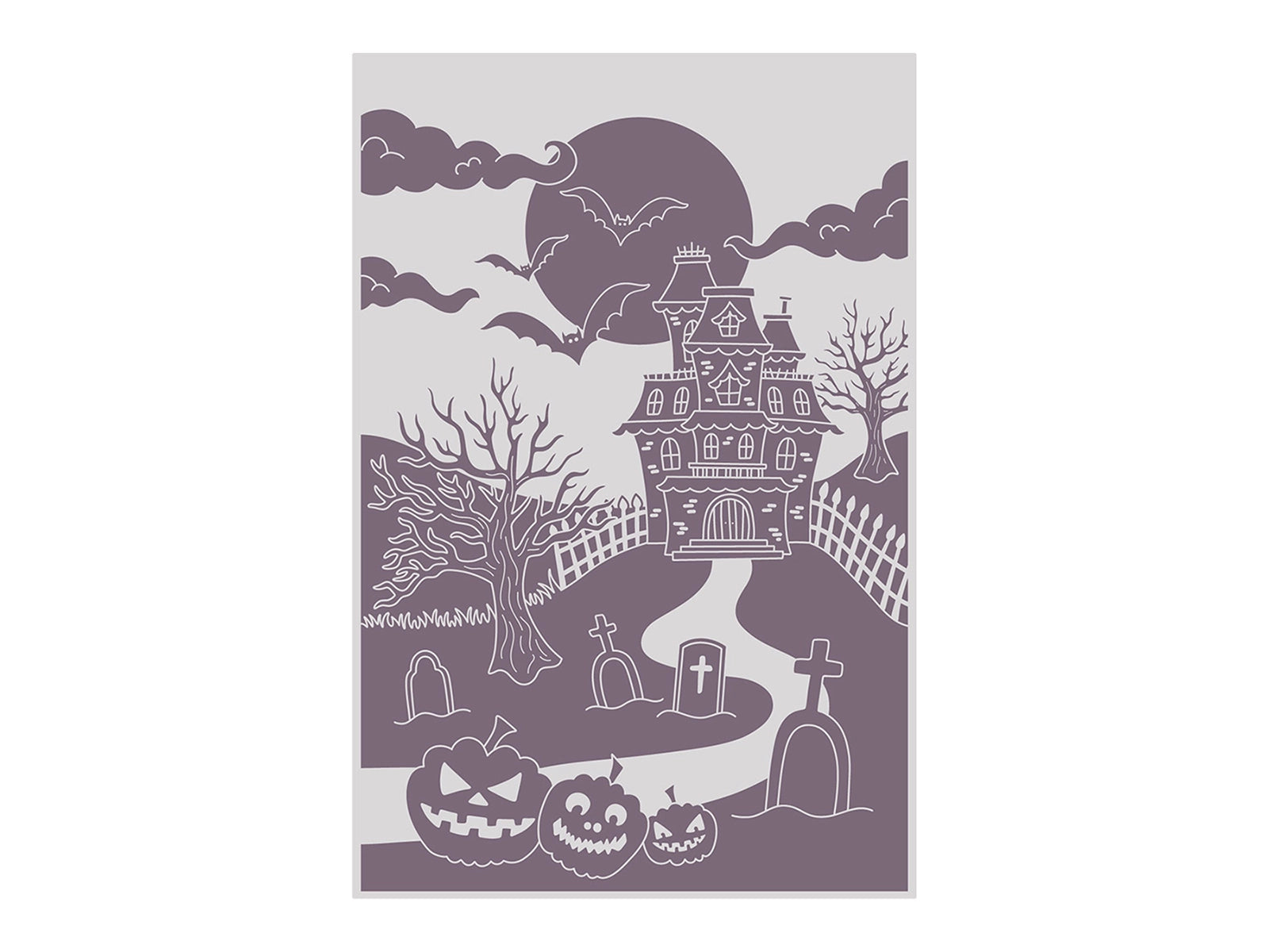 All Hallows Eve Stencil and Embossing Folder - All Hallows Eve