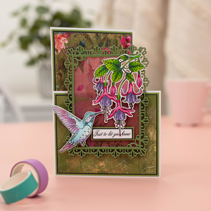 Nature's Garden Fabulous Fuchsia Stamp & Die - Cascading Fuchsia