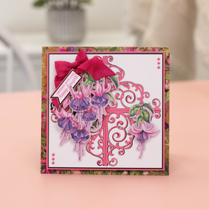 Nature's Garden Fabulous Fuchsia Stamp & Die - Cascading Fuchsia