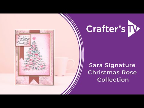 Sara Signature Christmas Rose Clear Acrylic Stamp - Forest Glade