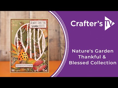 Nature's Garden - Thankful & Blessed Photopolymer Stamp - Pumpkin Corner