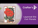 Crafters Companion 5” X 7” Linen Card Pad - Layered Florals