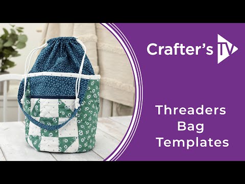 Threaders Bag Template - Patchwork Mini Duffle Bag 