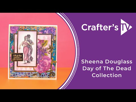 Sheena Douglass Day of the Dead 5.5” x 5.5” 3D Embossing Folder  - Marigold Medley