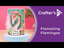 Flamazing Flamingos Metal Dies with Stencil 11 piece - Tropical Scene