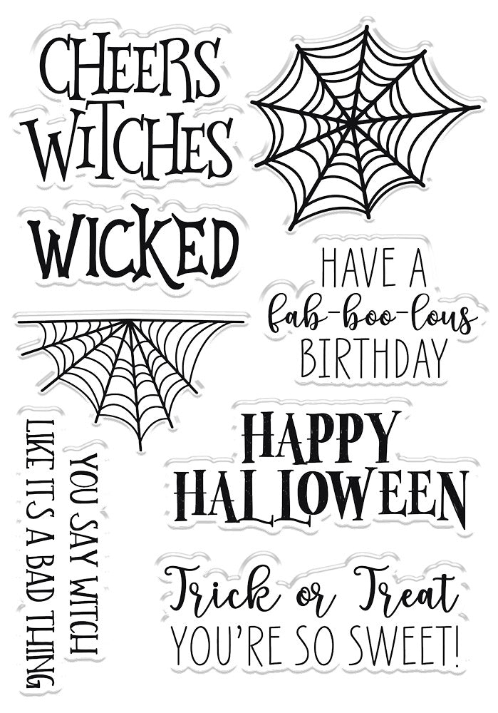 Gemini Shaped Card Base Stamp & Die - Wicked Witch