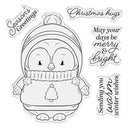 Crafter's Companion Cute Penguin Stamps - Christmas Hugs