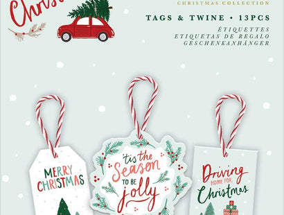 Violet Studios Tags & Twine - Home for Christmas