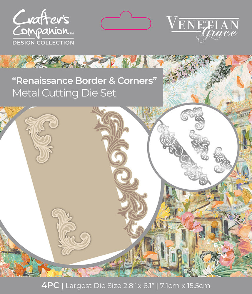 Venetian Grace Metal Die – Renaissance Border and Corners